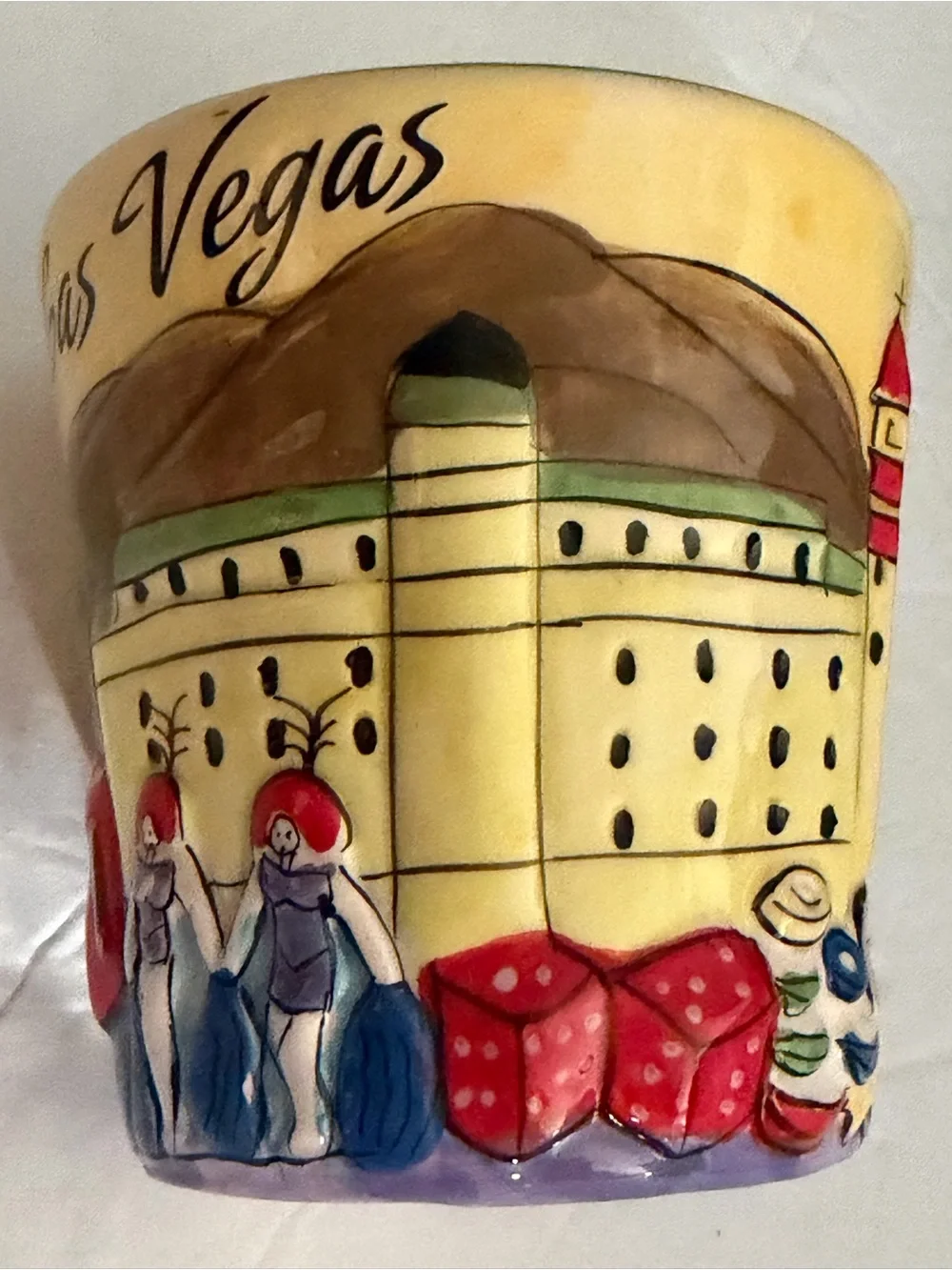 Las Vegas Hand Painted Coffee Tea  Mag